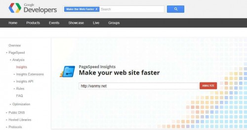 Pagespeed Insights cai thien toc do load website
