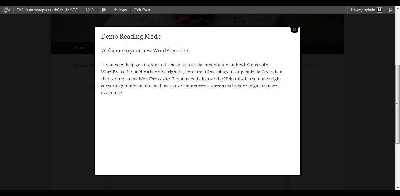 Demo Reading Mode